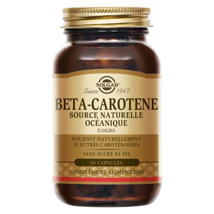 Bêta-carotène Solgar - pot de 60 gélules