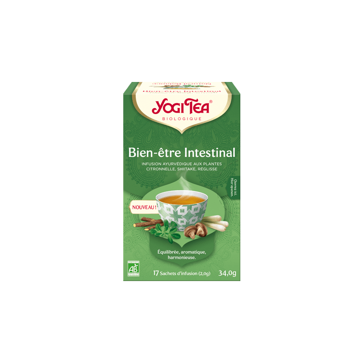 Bien-être intestinal bio Yogi Tea - boite de 17 sachets