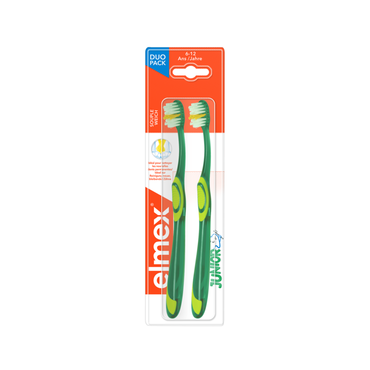 Brosse à dents souple Junior 6-12 ans Elmex