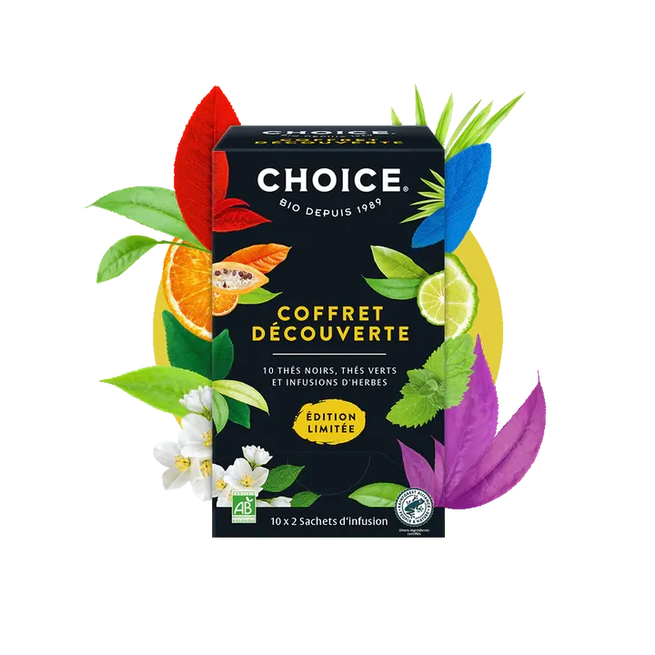 Coffret découverte des thés Choice - boite de 10x2 sachets d'infusion