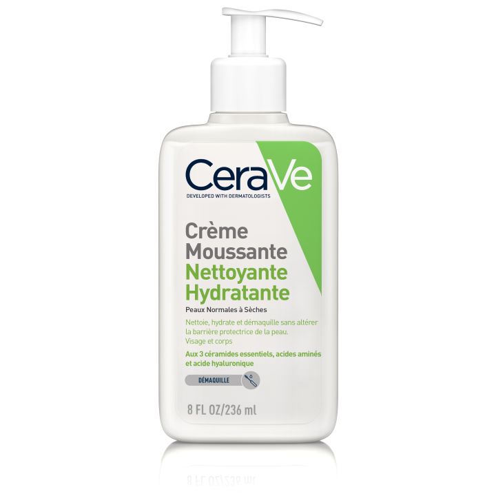 Crème moussante nettoyante hydratante CeraVe