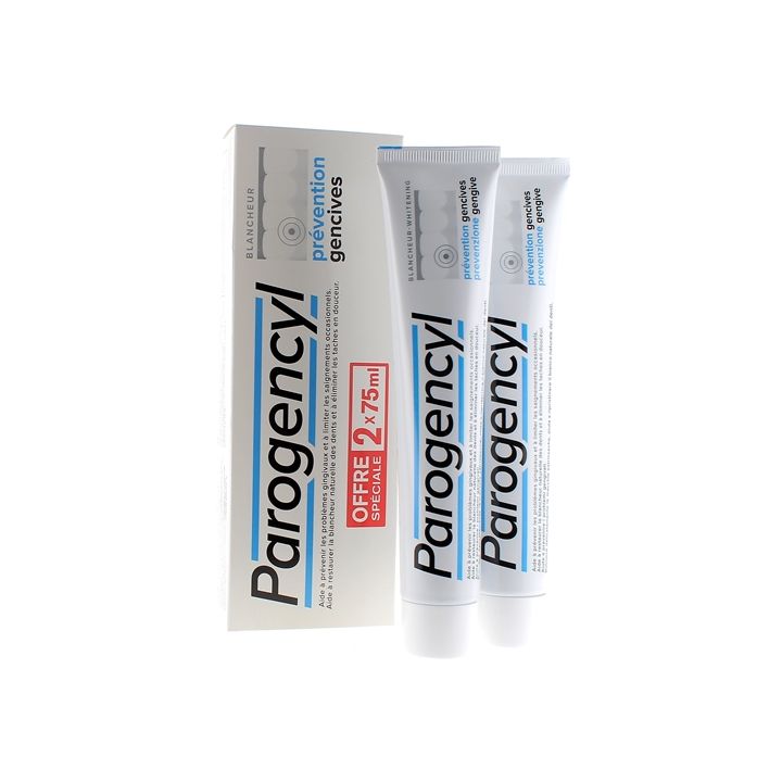 Dentifrice prévention gencives blancheur Parogencyl