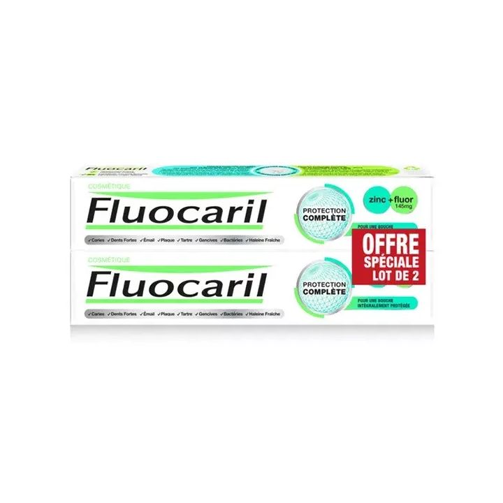 Dentifrice protection complète zinc+fluor Fluocaril