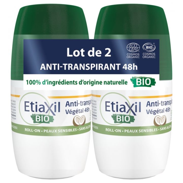 Déodorant anti-transpirant végétal bio parfum coco Etiaxil