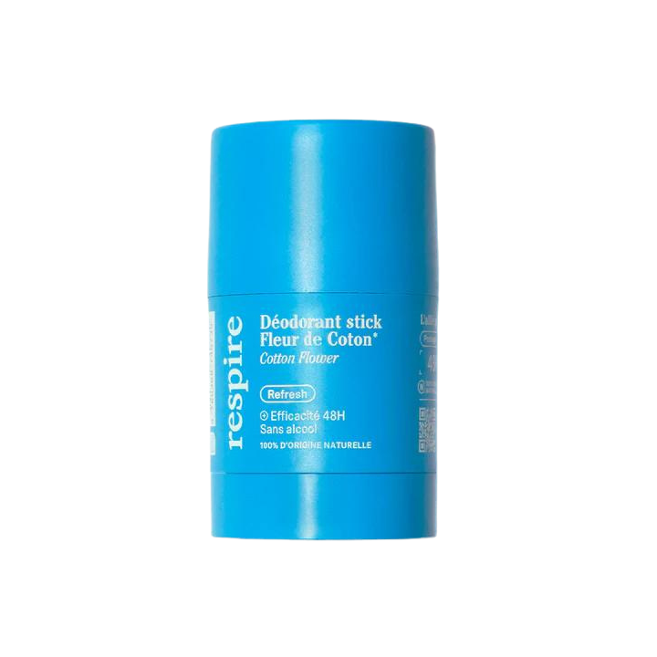 Déodorant solide efficace 48h Fleur de Coton bio Respire - de