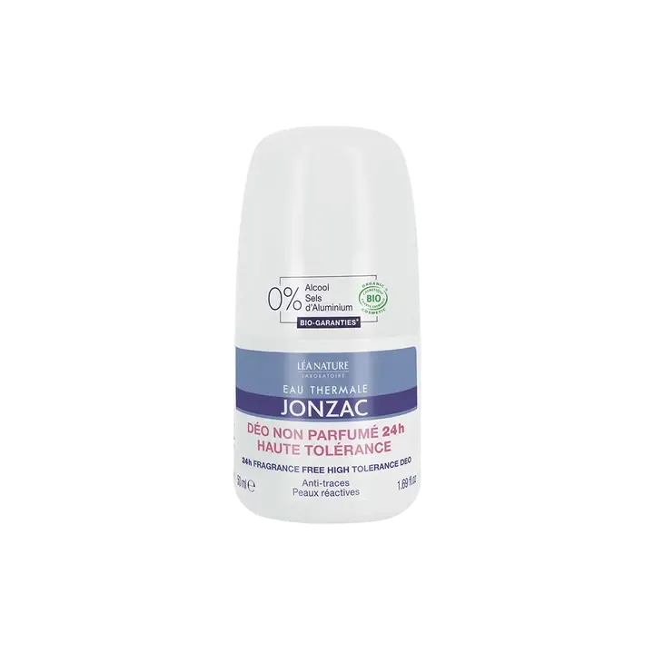 Déo non parfumé 24h haute tolérance bio Eau Thermale Jonzac - roll-on de 50ml