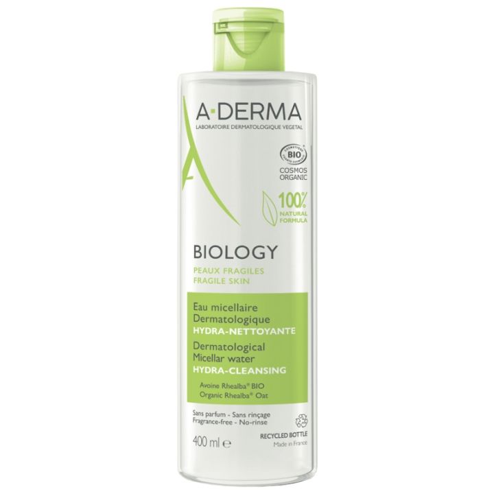Biology Eau micellaire dermatologique hydra-nettoyante A-Derma