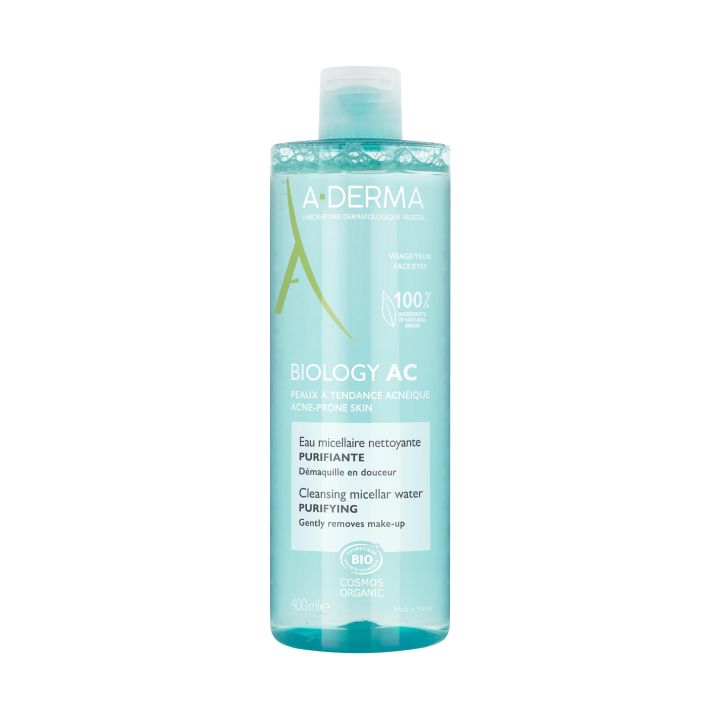 Biology AC Eau micellaire nettoyante purifiante bio A-derma
