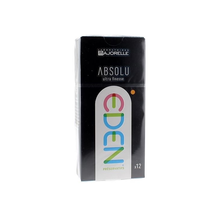 Eden Préservatifs Absolu ultra-finesse Laboratoire Majorelle - boîte de 12 préservatifs