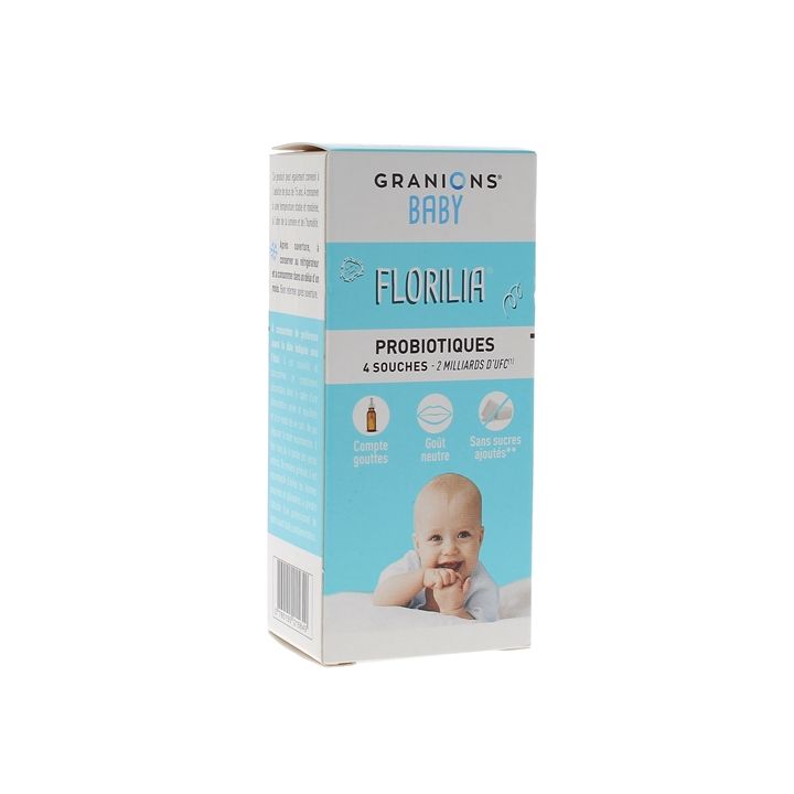 Florilia Sirop probiotiques bébé Granions - flacon compte-gouttes de 15ml