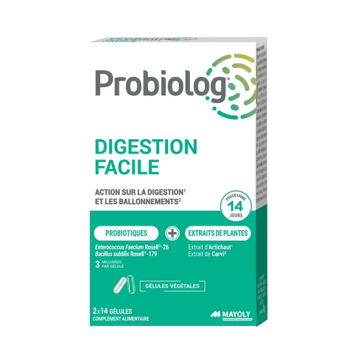 Probiolog digestion facile - boite de 2x14 gélules