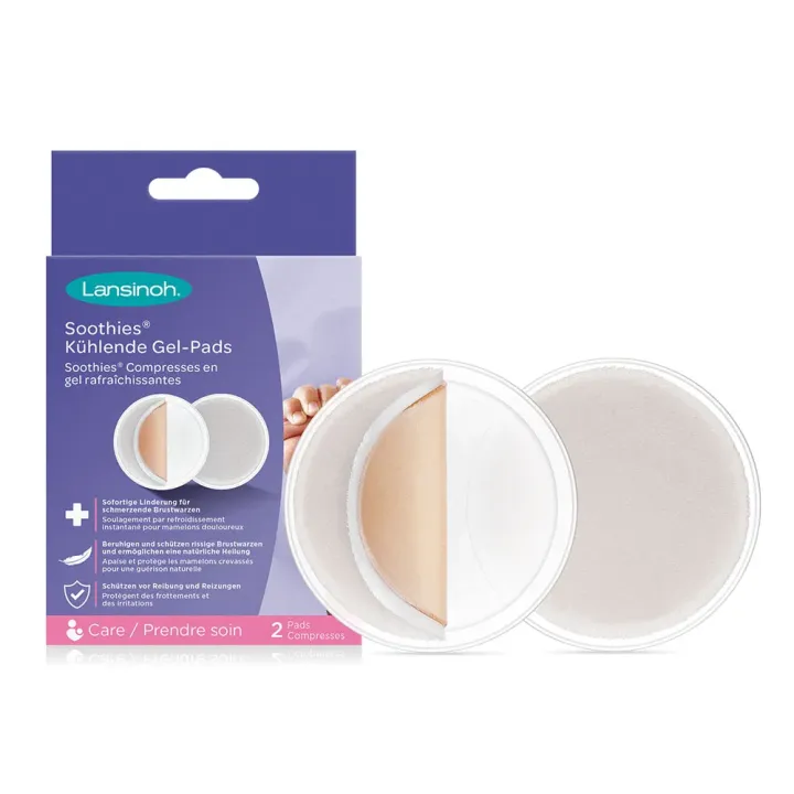 Soothies compresses en gel rafraîchissantes Lansinoh - boite de 2 compresses