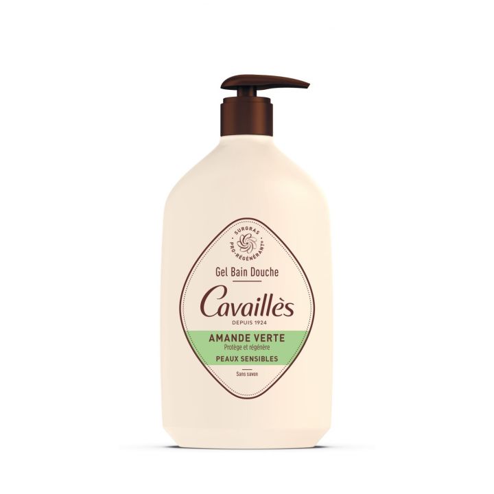 Gel bain et douche surgras amande verte Rogé Cavaillès - flacon de 1L