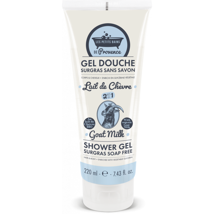 Gel douche surgras au lait de chèvre Les petits bains de Provence