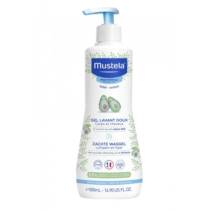 Gel lavant doux corps et cheveux Mustela