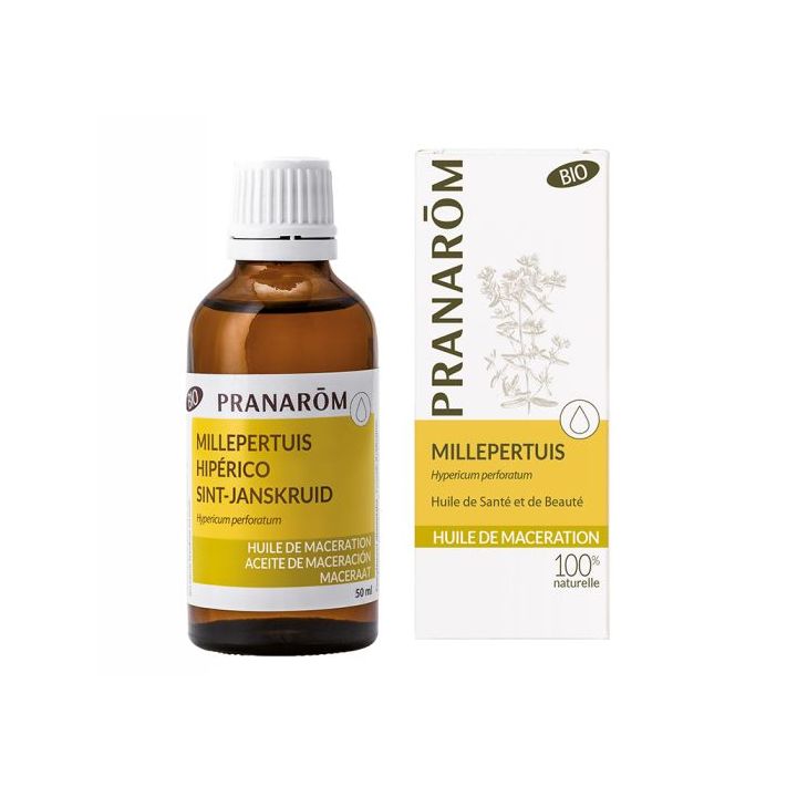 Huile de Macération BIO Millepertuis Pranarôm - flacon de 50 ml