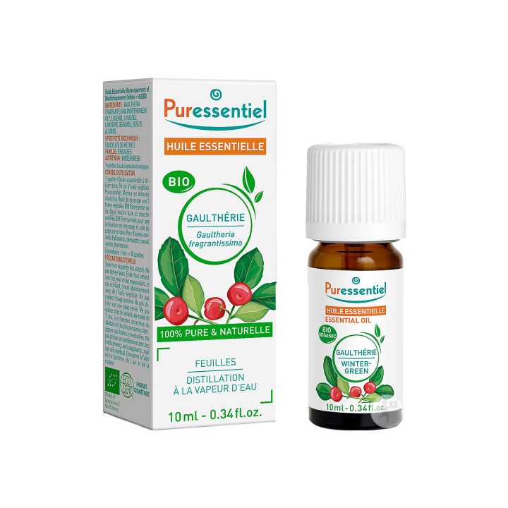 Huile essentielle bio Gaulthérie Puressentiel