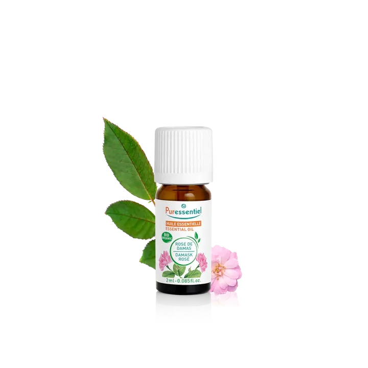 Huile essentielle rose de damas bio Puressentiel - flacon de 2ml