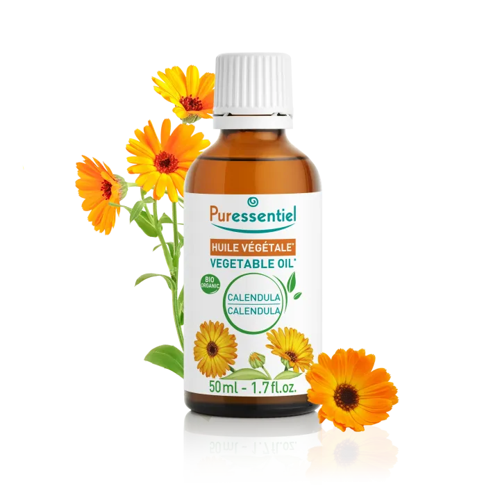 Huile végétale bio calendula Puressentiel - flacon de 50ml