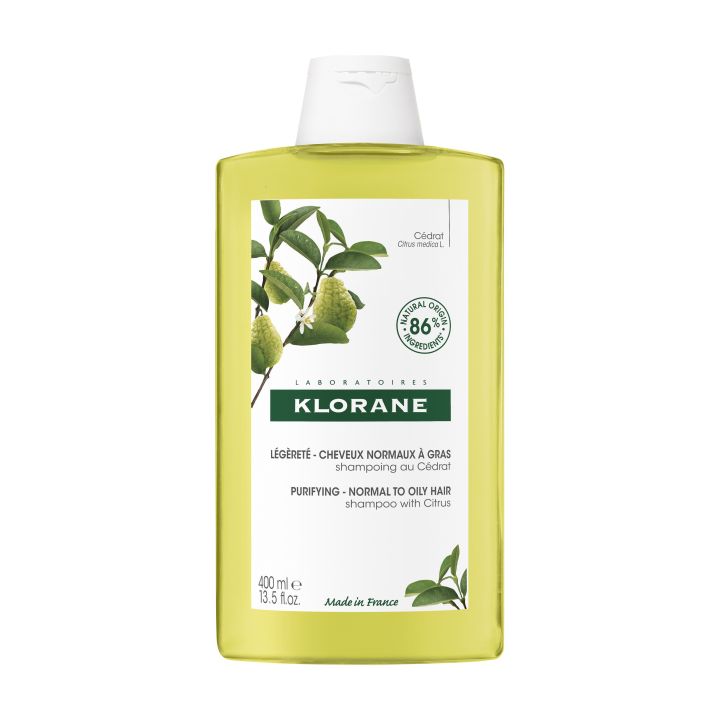 Shampooing à la pulpe de cédrat légèreté Klorane