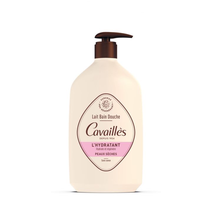 Lait bain et douche Hydratant peaux sèches Rogé Cavaillès - flacon de 1L