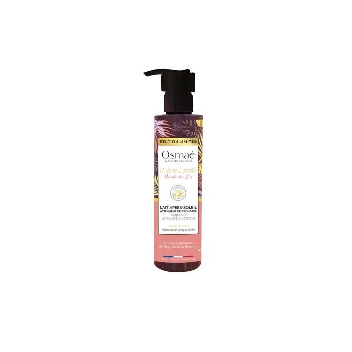 Lait après-soleil activateur de bronzage Osmaé - flacon-pompe de 200ml