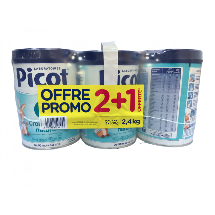 Lait poudre 3ème âge croissance nature Picot
