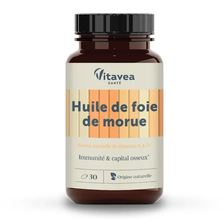 Huile de foie de morue Vitavea - boite de 30 capsules