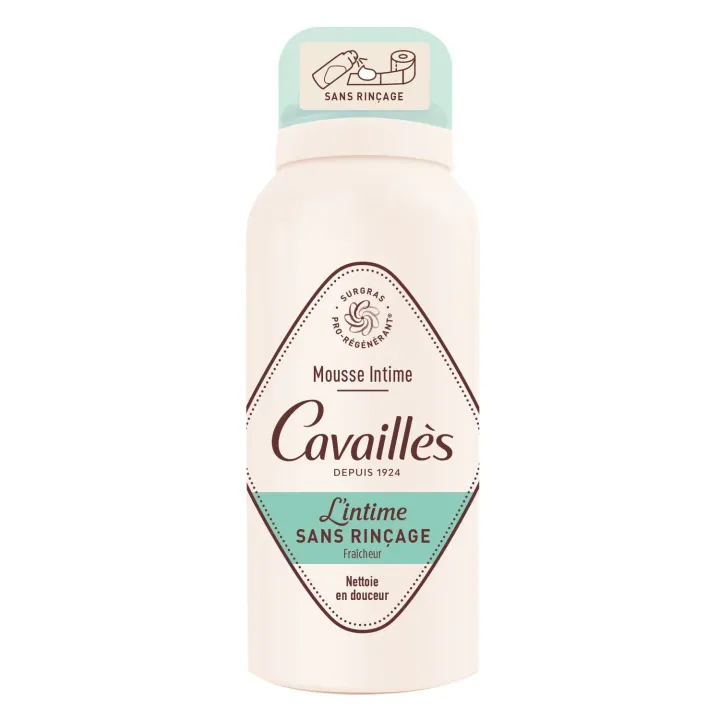 Mousse intime sans rinçage fraîcheur Cavaillès - flacon de 100ml