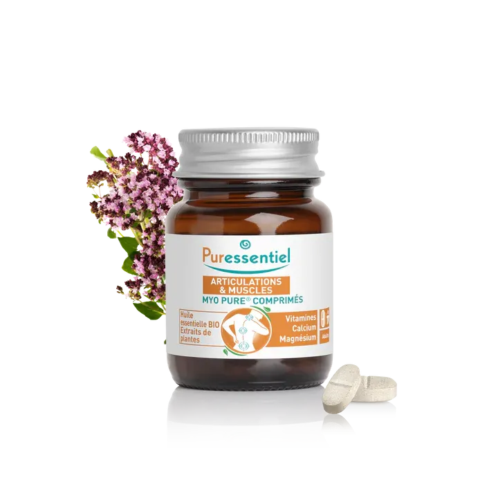 Myo pure comprimés articulations et muscles Puressentiel - pot de 20 comprimés