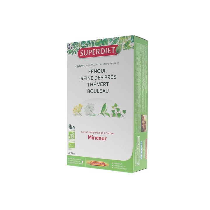 Quatuor Minceur bio Super Diet - 20 ampoules