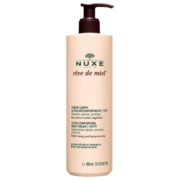 Rêve de miel Crème corps ultra-réconfortante 48h Nuxe - flacon-pompe de 400 ml