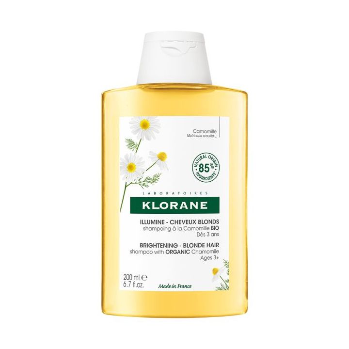 Shampooing à la camomille blondissant et illuminateur Klorane