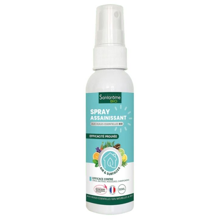 Spray assainissant aux huiles essentielles bio Santarome