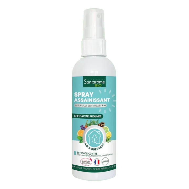 Spray assainissant aux huiles essentielles bio Santarome - spray de 200ml