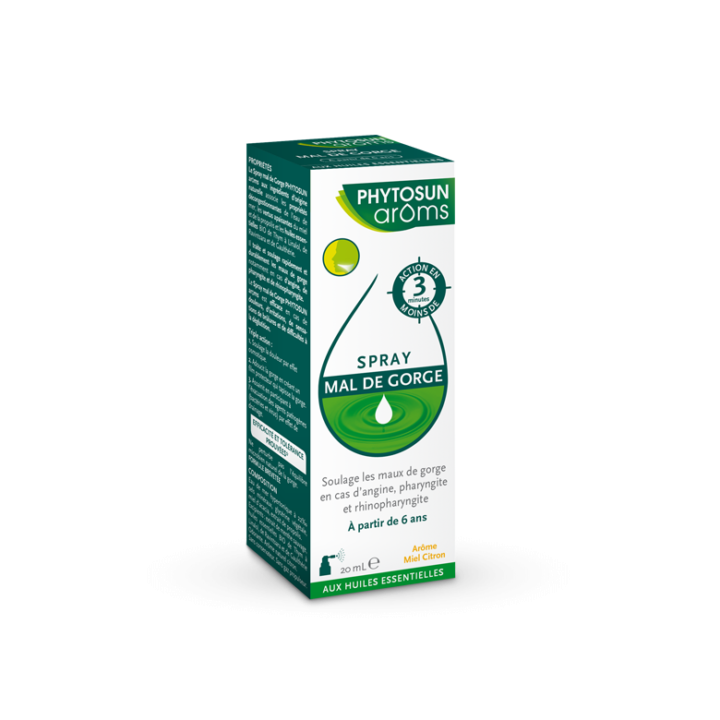 Spray mal de gorge Phytosun Arôms - flacon de 20 ml
