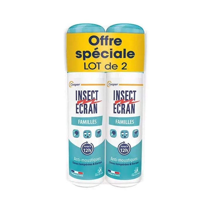 Spray répulsif anti-moustiques famille Insect écran