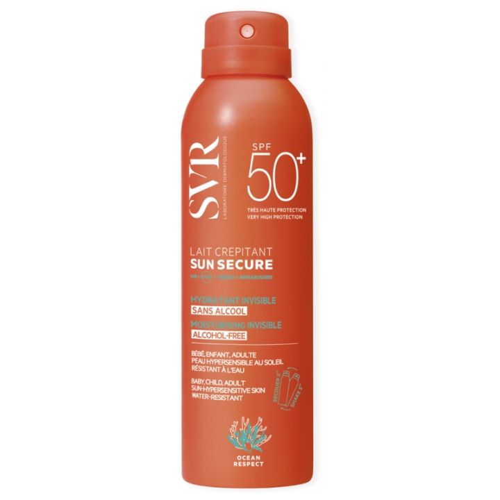 Sun Secure Lait crépitant SPF50+ SVR - spray de 200 ml