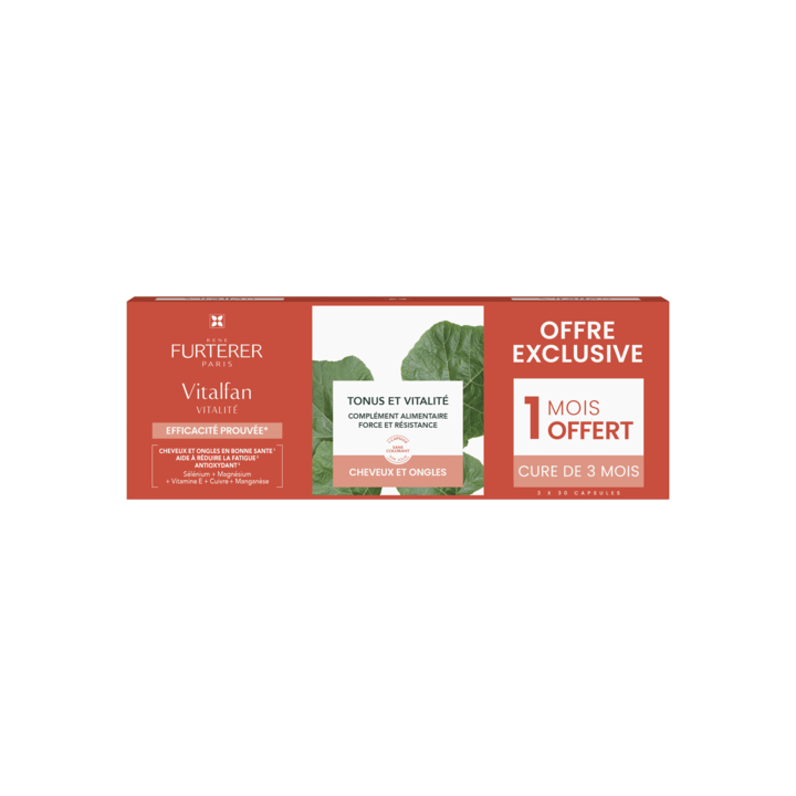Vitalfan Vitalité René Furterer - lot de 3 x 30 capsules