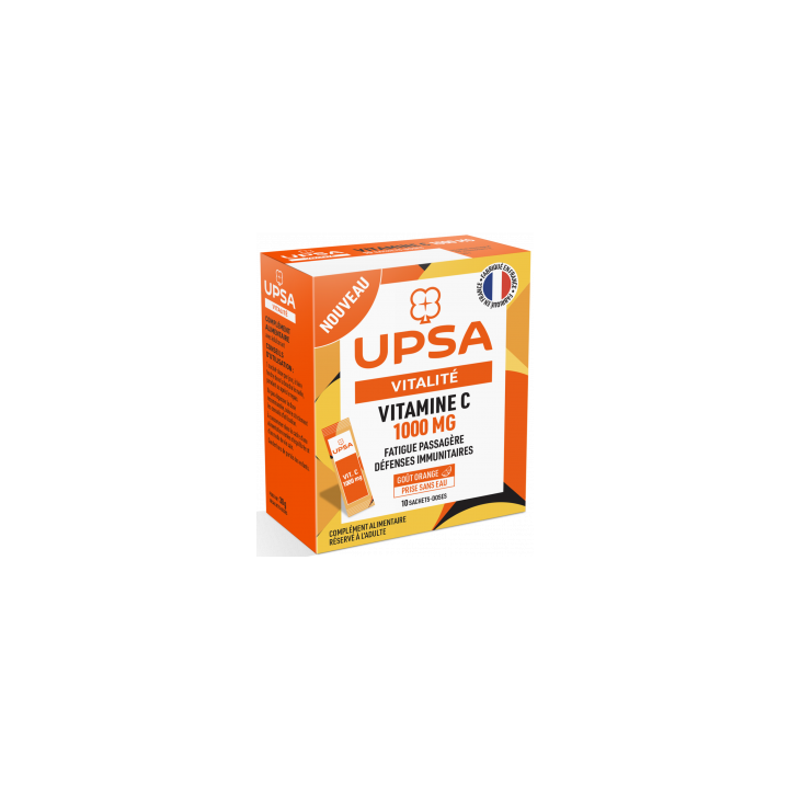 Vitalité Vitamine C 1000 mg Upsa - boite de 10 sachet-doses