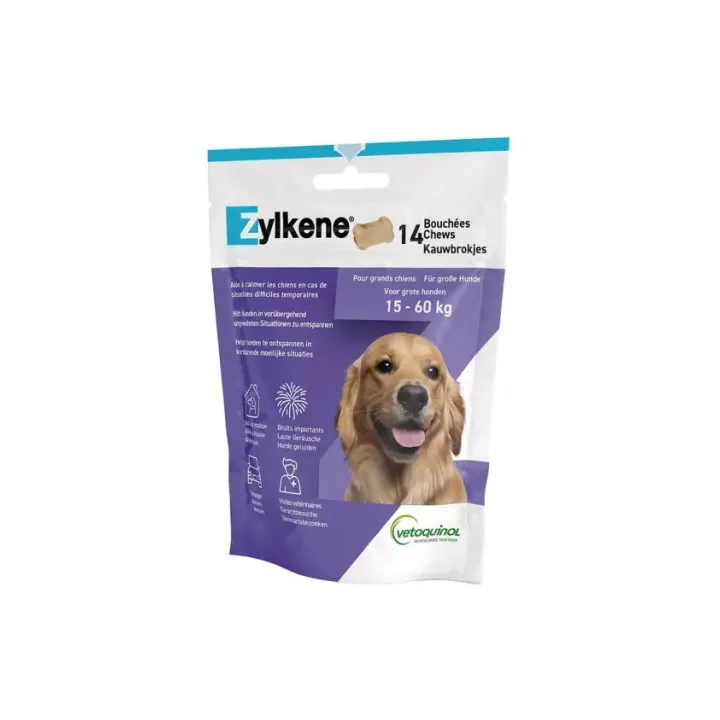 Zylkene bouchées chien de 15 à 60kg Vetoquinol - sachet de 14 bouchées