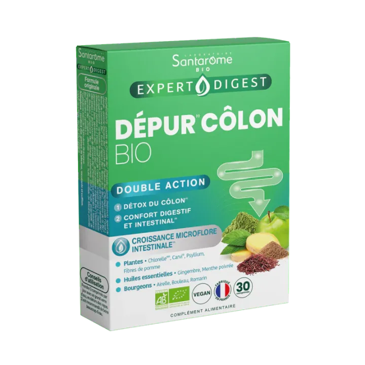 Dépur côlon Santarome - boite de 30 comprimés 