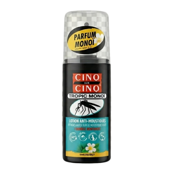 Lotion anti-moustiques tropic monoï Cinq sur cinq - spray de 75ml