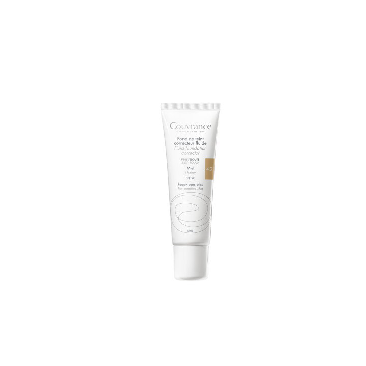 Couvrance fond de teint correcteur fluide miel 4.0 Avène - Tube de 30 ml