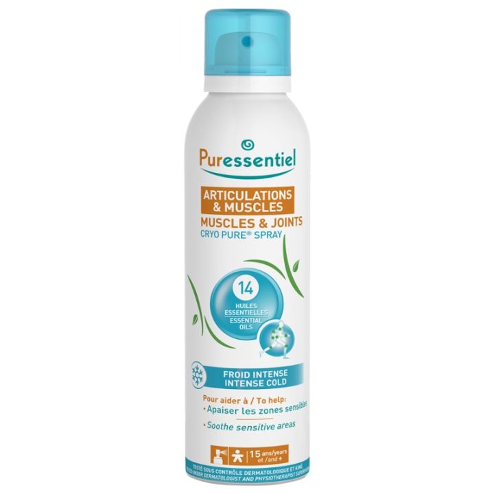 Cryo Pure articulations & muscles Puressentiel - spray de 150 ml