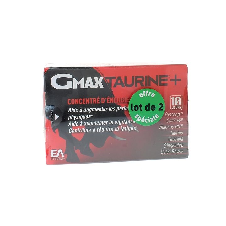 Gmax taurine + concentré d'énergie Eafit