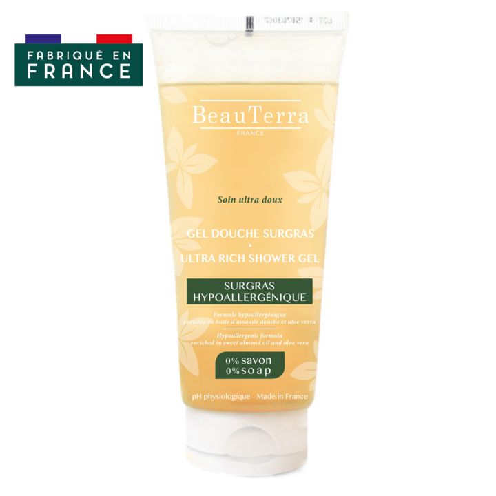 Gel Douche Surgras hypoallergénique Beauterra - tube de 200ml