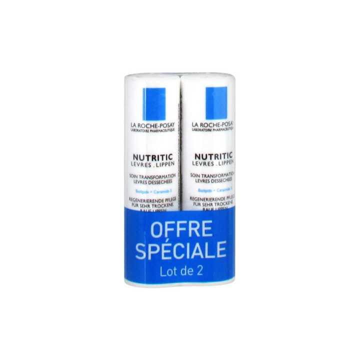 Nutritic lèvres La Roche-Posay - Lot de 2 sticks lèvres