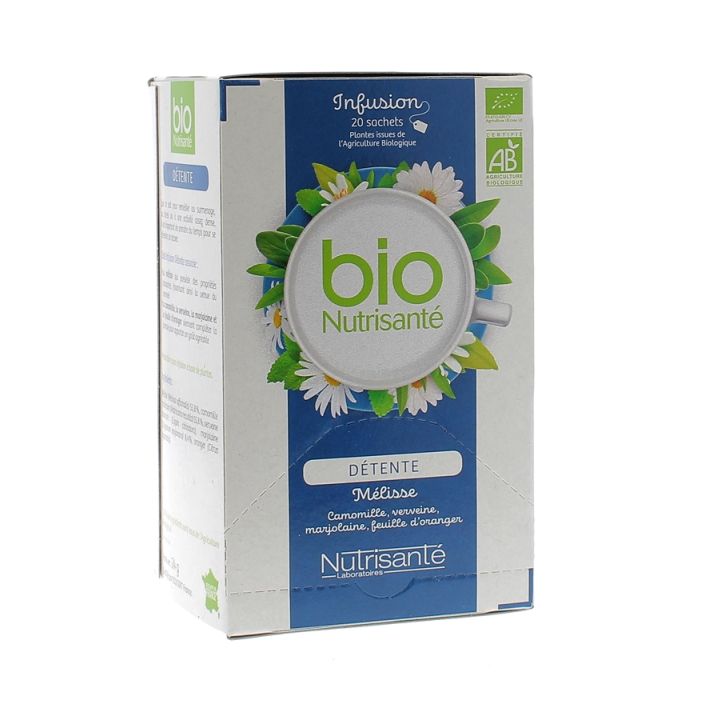 Infusion détente BIO Nutrisanté - 20 sachets