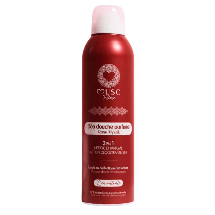 Déo douche parfumé rose mystik l'envoûtante Musc Intime - flacon-pompe de 200ml